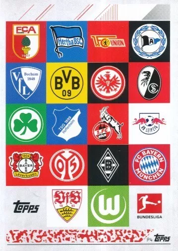 P4 Bundesliga Clubs 2021-2022 - Card Topps Bundesliga 2022