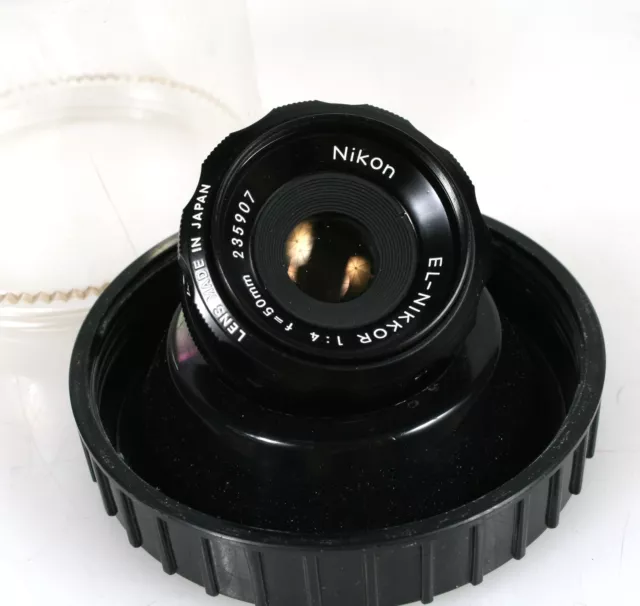 Nikon El-Nikkor 50Mm F4 Enlarging Lens In Bubble Case