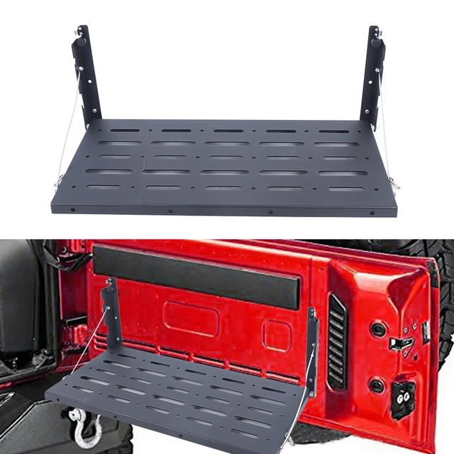 Mesa de comedor plegable estante plegable portón trasero mesa con solapa de metal portón trasero