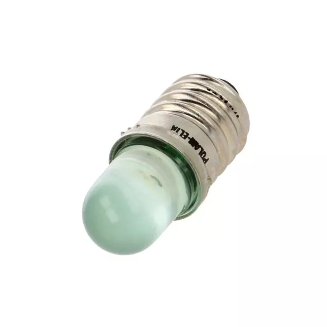 Luci LED LG-E10-12AC/DC verde E10 12VDC 12VAC POLLAM-ELTA
