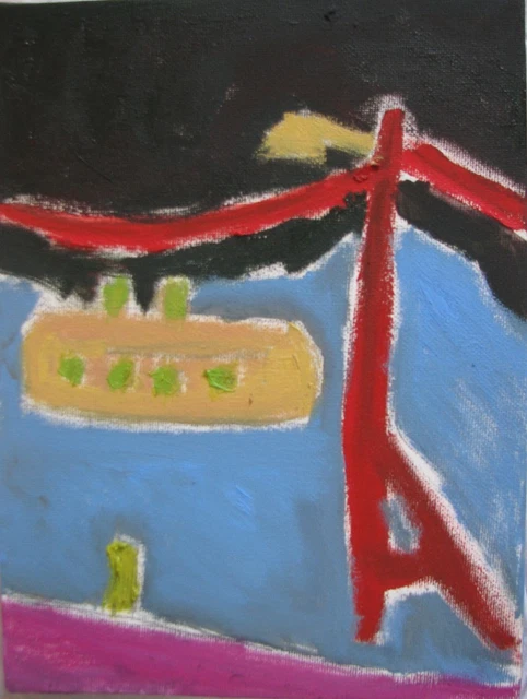 Davide Baroggi (Locarno 1974) Nuovo Selvaggio Neue Wilde LA PUSZTA oil on canvas