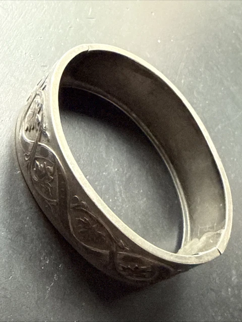 Bracelet Montre Gourmette Ancien – Argent Massif 925 – Maille Jonc Art Déco – France