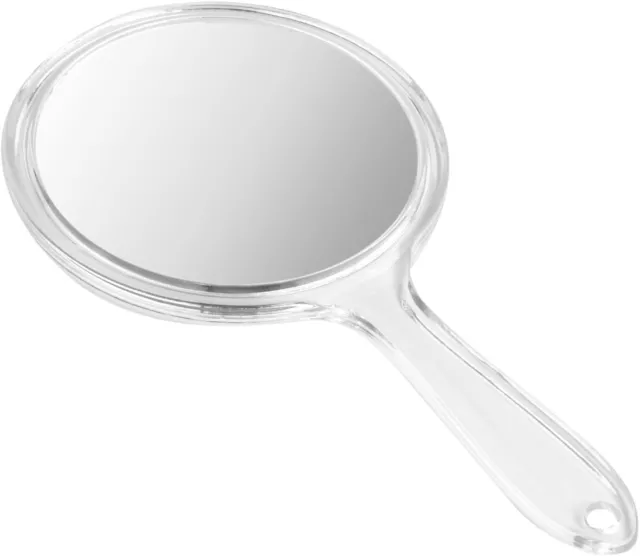 Hand Mirror Double Sided Mirror 1X/3X Magnifying Vanity Mirror Round Shape Ha...