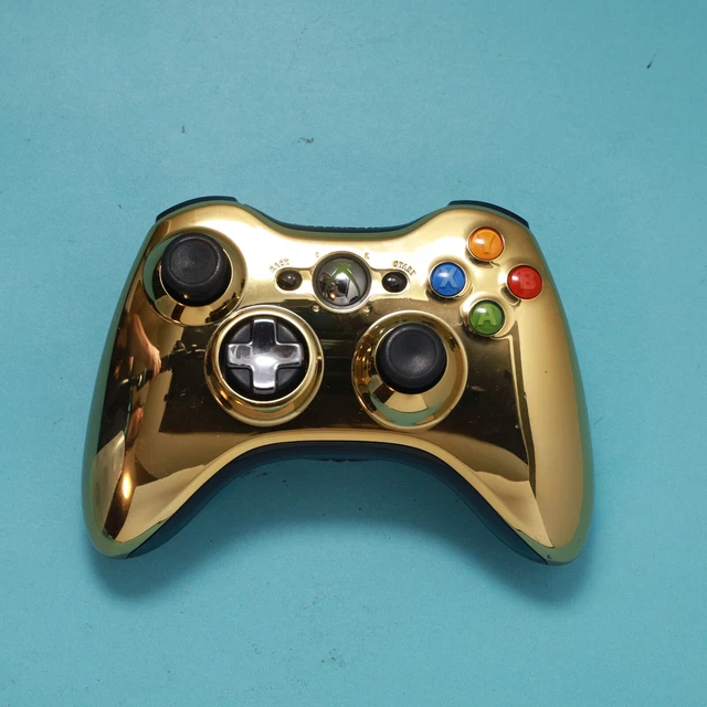 Xbox 360 Gold Controller, Microsoft Official OEM Working Clean Xbox 360 Gold Controller, Microsoft Official OEM Working Clean