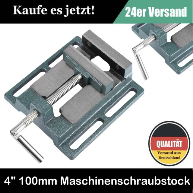 4" Maschinenschraubstock Schraubstock 100mm Werkbank für Ständerbohrmaschine