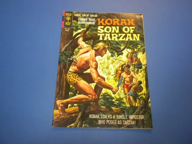 KORAK - SON OF TARZAN #12 Gold Key Comics 1966 EDGAR RICE BURROUGHS jungle