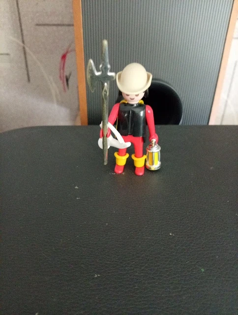 PLAYMOBIL VINTAGE MÉDIÉVAL chevaliers garde épée noire du set 4014 de