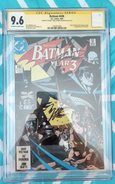 Batman #436 CGC SSx2 9.6 1st app Tim Drake