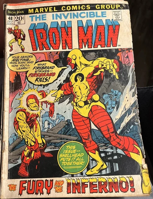 (🔑) The Invincible Iron Man (Marvel, 1968) #48. 1st App. of Guard Reynolds.