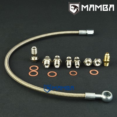 Turbo Oil Feed Line For Subaru EJ20/25 w/ IHI VF38 VF39 VF40 (From Engine) USA