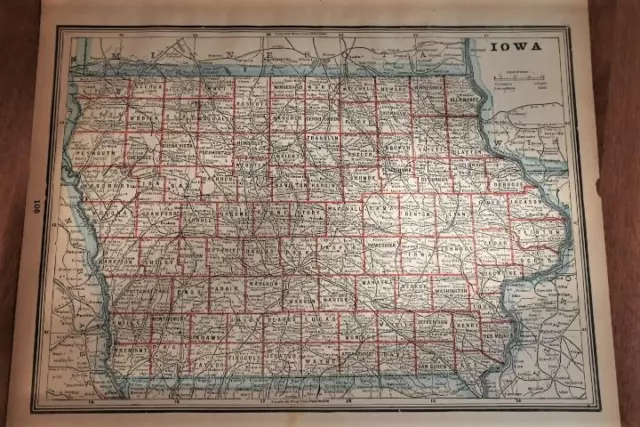 1893 Cram Columbian World's Fair Atlas Map-Iowa-Excellent Detail