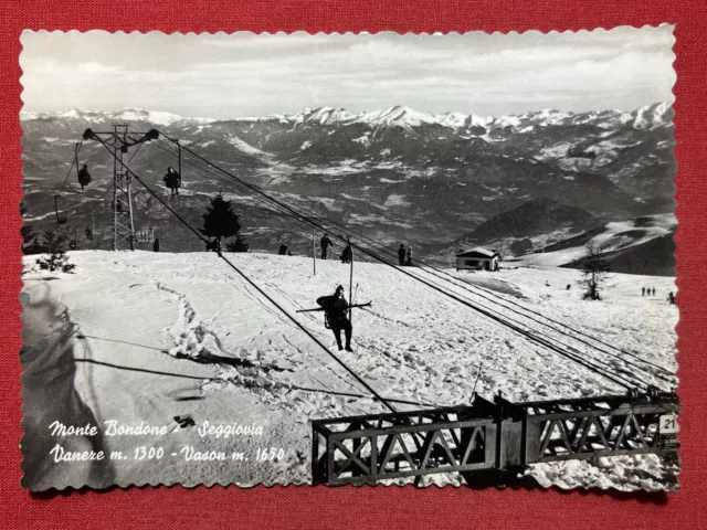Cartolina - Monte Bondone ( Trento ) - Seggiovia - Vaneze - Vason - 1961