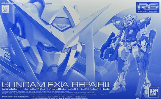 Bandai Rg 1/144 GN-001REIII Gundam Exia Reparatur III Plastik Modellbau Set 00