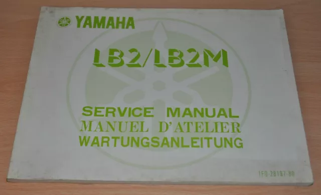 YAMAHA LB2 LB2M Motor Vergaser Fahrgestell Service Manual 1977 Werkstatthandbuch