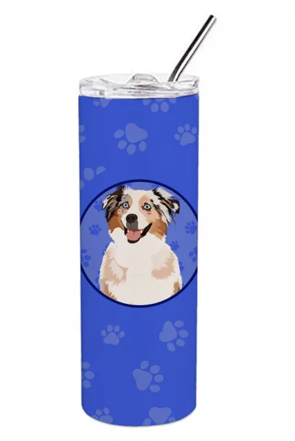 Australian Shepherd Red Merle Tricolor Stainless Steel 20 oz WDK1009TBL20