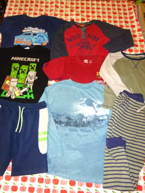 Boys Clothes Bundle Age 7-8 Years H&M Next John Lewis Shorts T-Shirts PJ's
