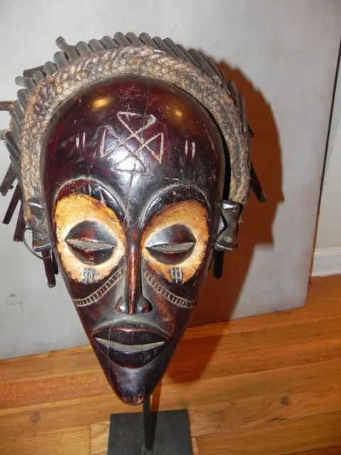 Arts of Africa - Chokwe Mask - DRC - Congo, Zambia - Angola ( STAND NOT INCLUDED