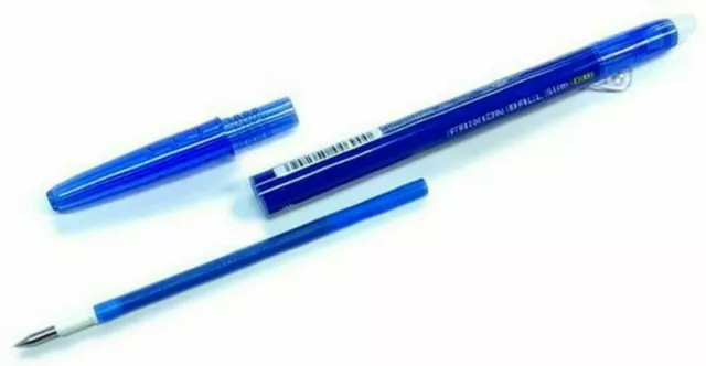 3x FRIXION Slim Pen REFILLS 0.5mm Pilot Erasable Ink Clicker Red Blue Black Mix 2