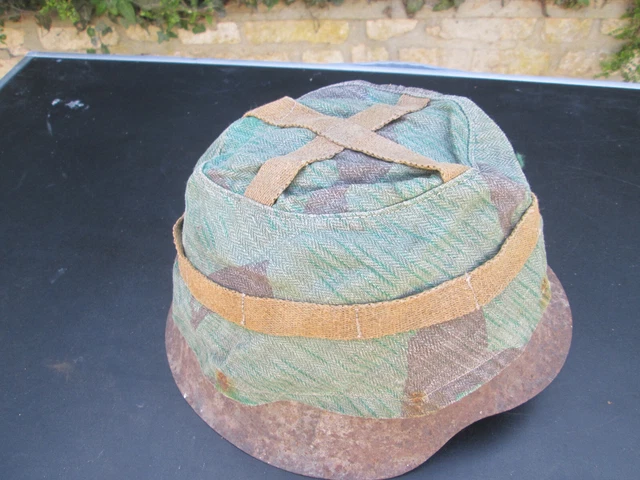 COUVRE CAQUE PARACHUTISTE Allemand ww2 WWII 1943 Paras Infanterie ...