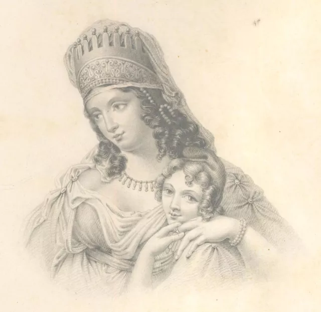 After Pierre Narcisse Guérin - 19th Century Graphite Drawing, Didon