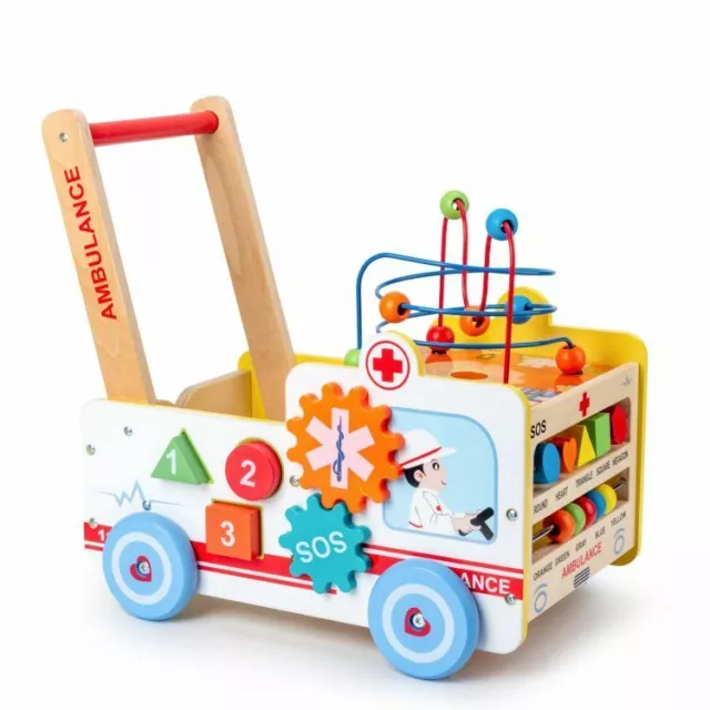 "Cochecito para correr bebé coche para caminar sin caminar ayuda para caminar juego de madera"