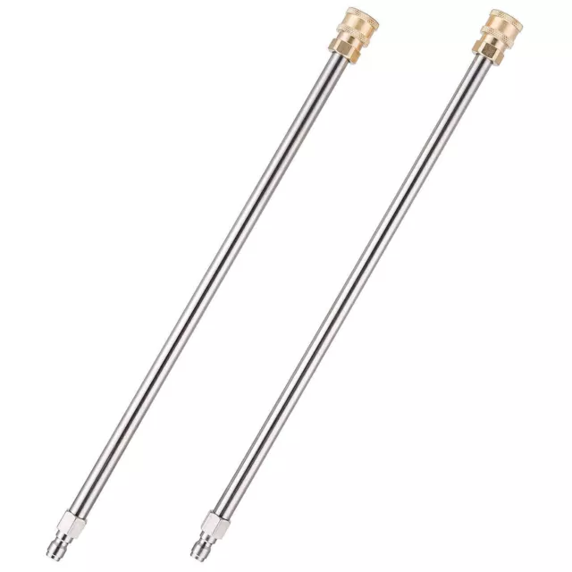 2Pack Power Washer Extension Wand 17 Inch Stainless Steel Pressure Washer Lance