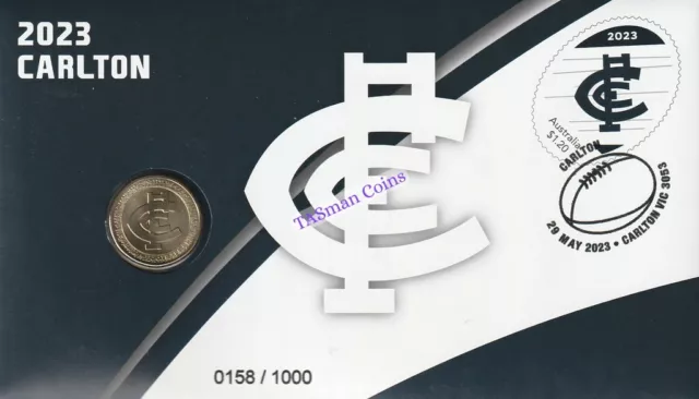 PNC Australia 2023 CARLTON AFL Football Club RAM $1 Coin Limited Edition 1000