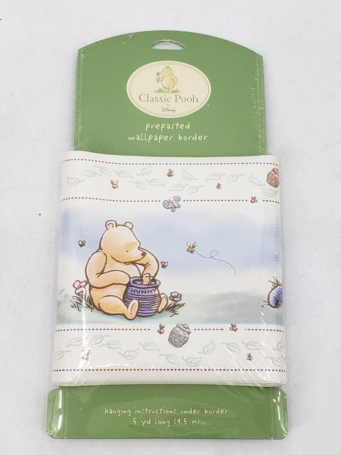CLASSIC WINNIE POOH Wallpaper Border Disney Wall Nursery Piglet 