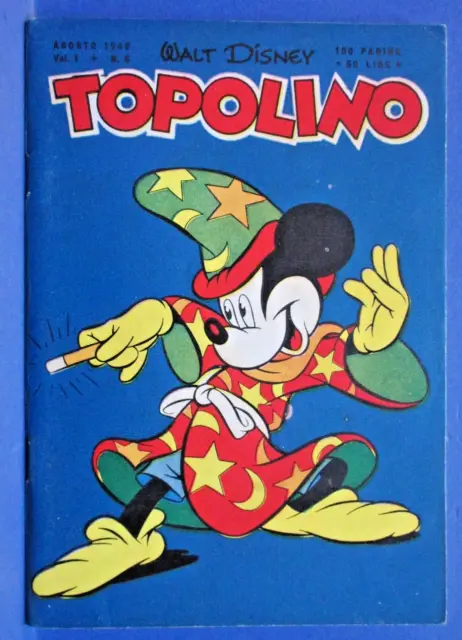 TOPOLINO LIBRETTO n. 5 Mondadori 1949 originale OTTIMO ECCELLENTE !!