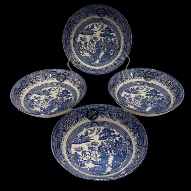 Blue willow cereal bowls top
