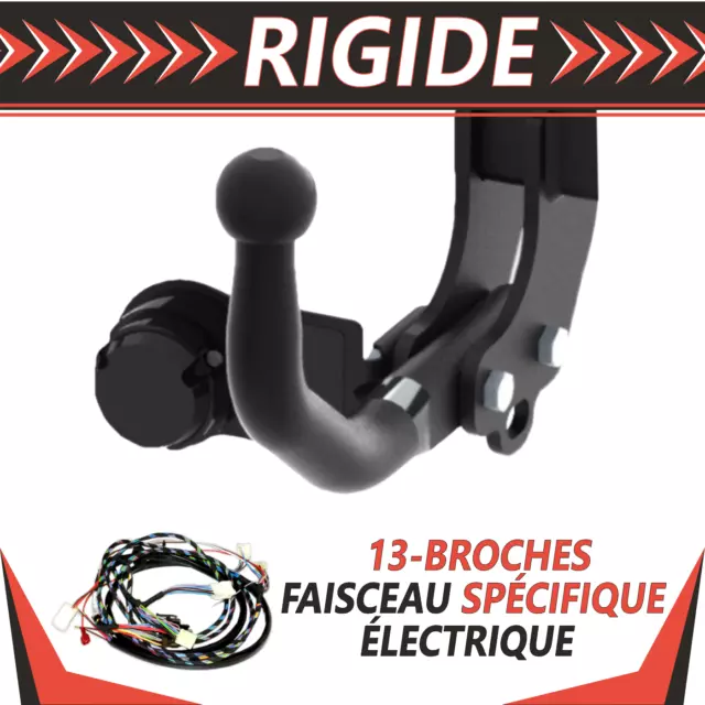 Attelage rigide+faisceau 13b spécifique pour Fiat Sedici 5P 06-14