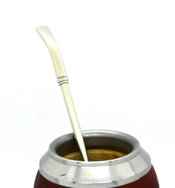 Yerba Mate Straw Pico de Loro Refined Alpaca Handmade Bombilla To Drink Mate