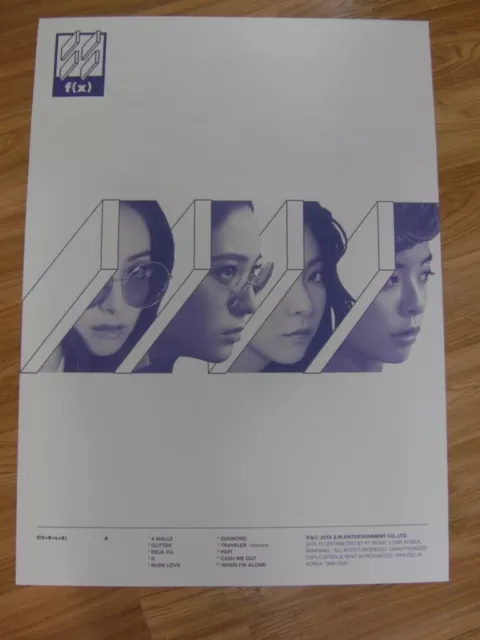 f(x) - 4 WALLS (TYPE B) [ORIGINAL POSTER] *NEW* K-POP FX