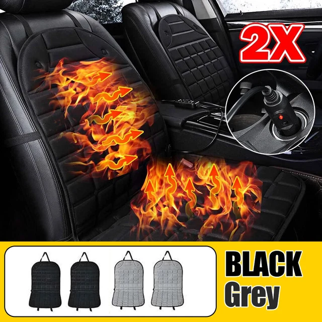 2x 12V Car Heated Seat Cover Cushion Warmer Heating Warming Mat Pad Accessories