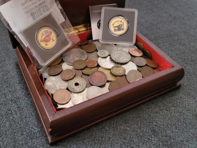 große Sammlung x Gold-/ Silbermünzen usw., Ag, Au, oz, Adler, selten, alt, Lot