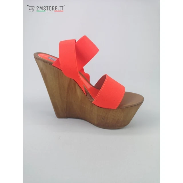 SCARPA DONNA STEVE MADDEN Sandalo Aperto GABELED Zeppa Alta Casual