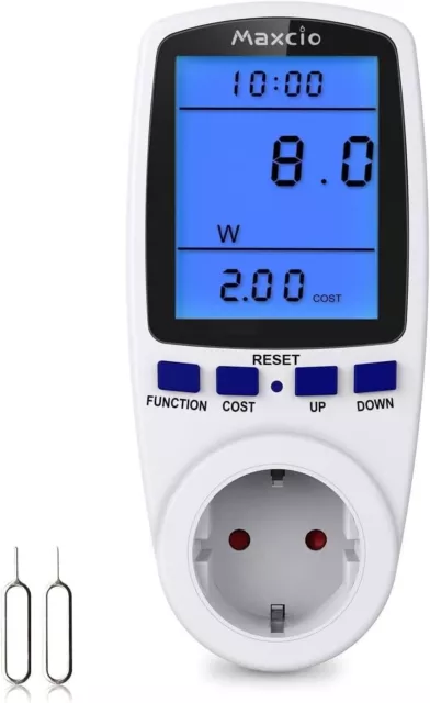 Maxcio electricity consumption meter, consumption power meter