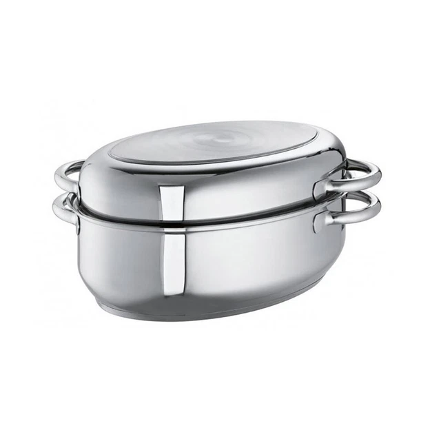 SCHULTE UFER Multi-Bräter oval aus Edelstahl 38 cm