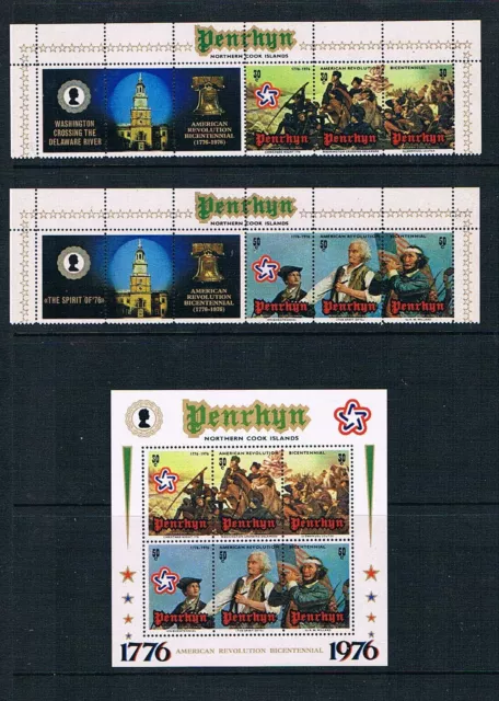 Penrhyn 1976 - Américain Du Bicentenaire - Sc 79-80a [ Sg 86-MS92] MNH H1 - Nice