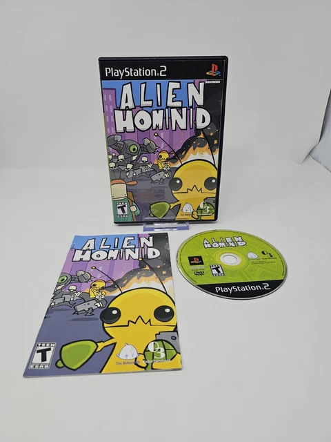 ALIEN HOMINID (SONY PlayStation 2 PS2, 2004) COMPLETE CIB Tested ...