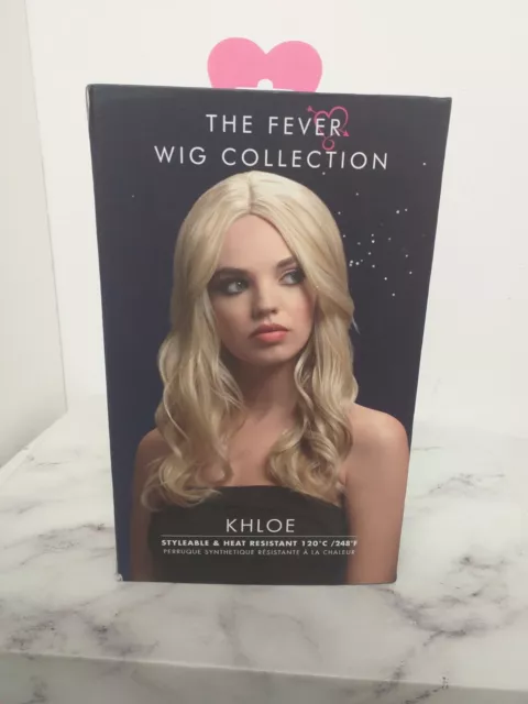 The Fever Wig Collection Khloe Long Wave Centre Parting Dark Blonde (H12)
