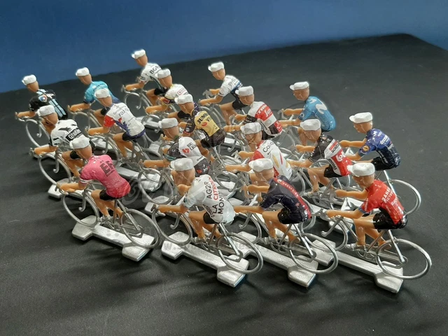 Figurines Cyclistes Cofalu – Tour De France 1975 Complet (15 Pièces) – Peintes à La Main, édition Collection