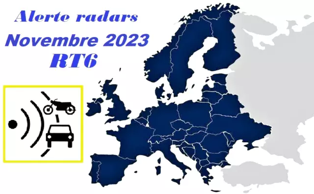 Mise à Jour radars RT6 EUROPE Novembre 2023 Citroën eMyWay et Peugeot wipnav+