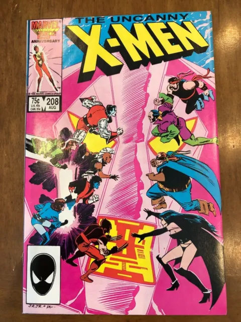 Marvel Comics Uncanny X-Men Issue #208 (1986) Hellfire Club Excellent Copy