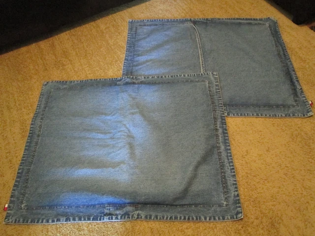 Tommy Hilfiger Home Cotton Denim Pillow cases Shams pair standard size