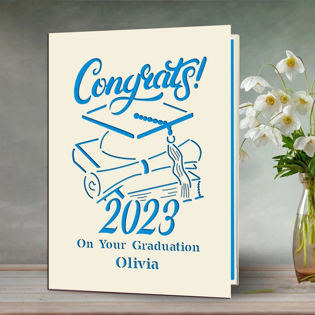 Papyrus Biglietto Di Laurea Per Figlio 'Do Great Things' Con Lamina E Accessori In Legno