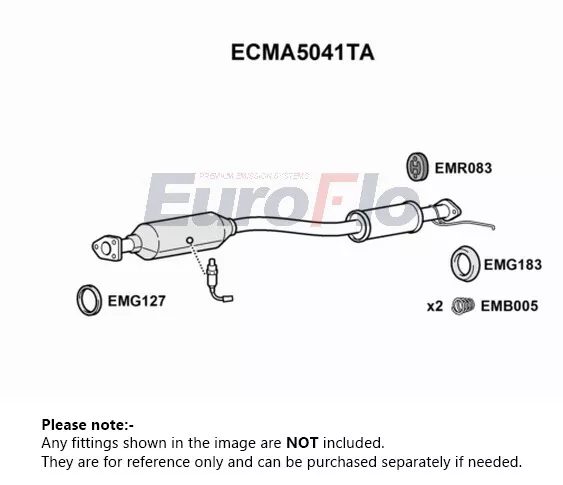 Catalytic Converter Type Approved fits MAZDA RX8 1.3 03 to 10 13B-MSP EuroFlo