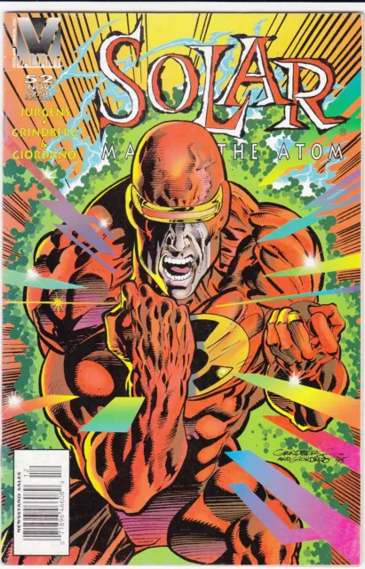 Solar, Man of the Atom #52 (Newsstand) VG; Valiant | low grade - Dan Jurgens - w