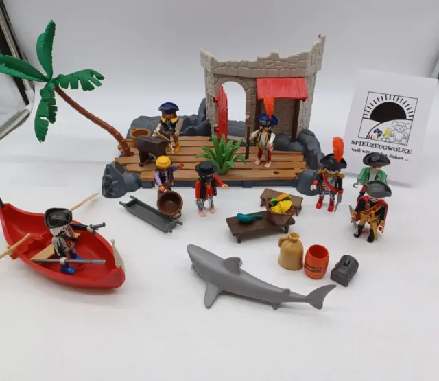 Playmobil / Piratenfestung mit Figuren, Tieren und Zubehör