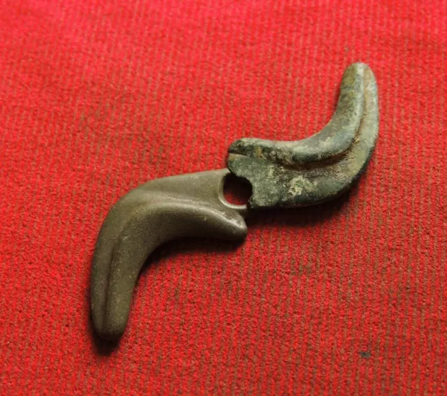 Ancient bronze Roman amulet lightning 2-4 century 2